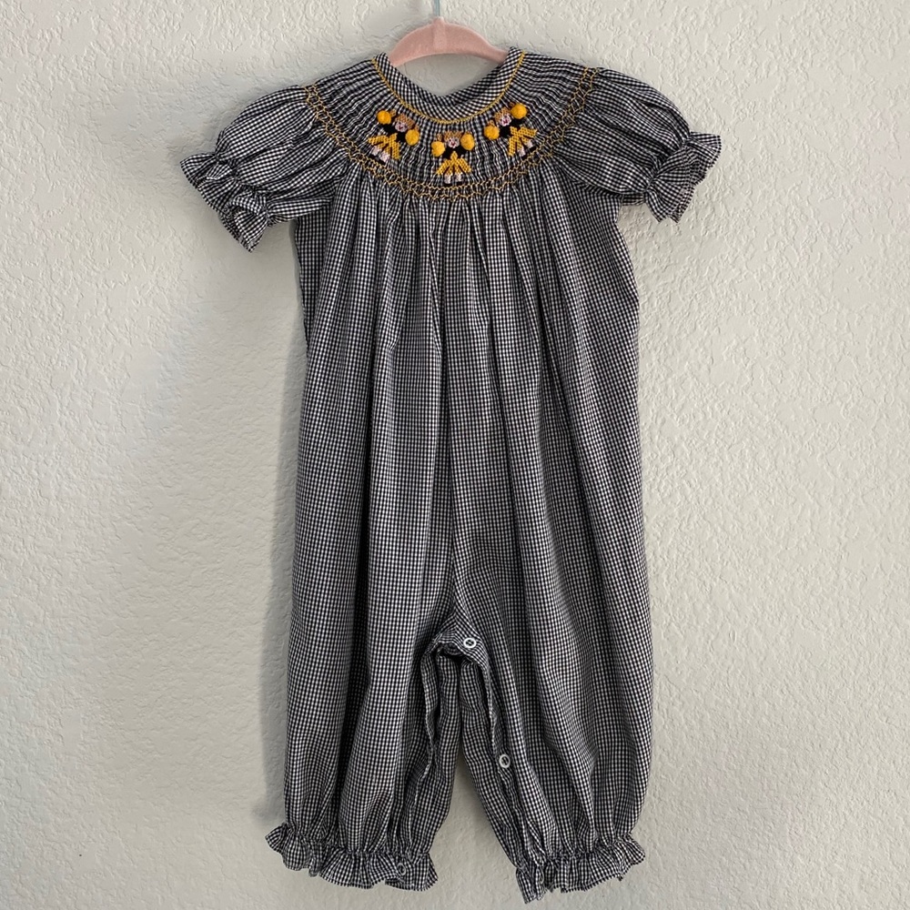 Banbury Cross Black Gingham Pants Bubble